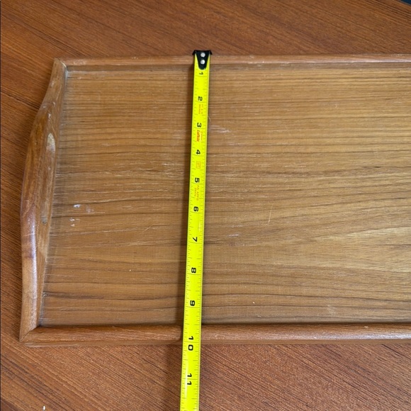 Elegant Teak vintage Brown Wooden Bath cosmetic kitchen multipurpose Tray - Picture 6 of 8